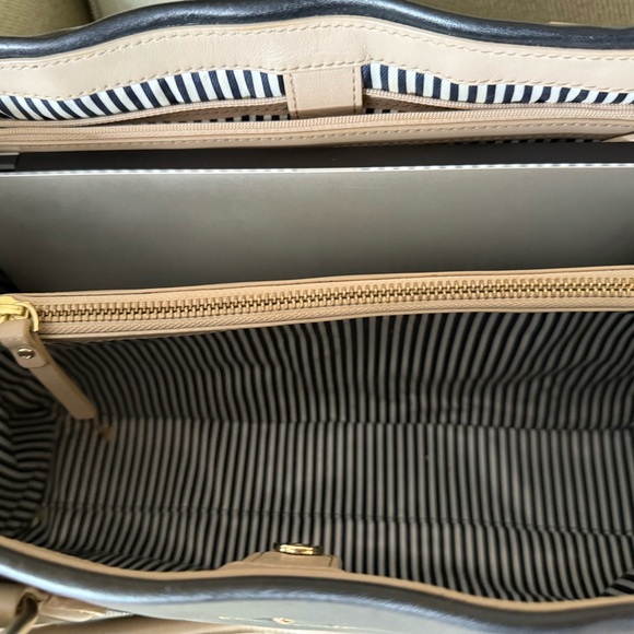 Kate Spade black tan handles bag - Picture 7 of 16